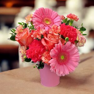 Cherry Glaze Vase Arrangement